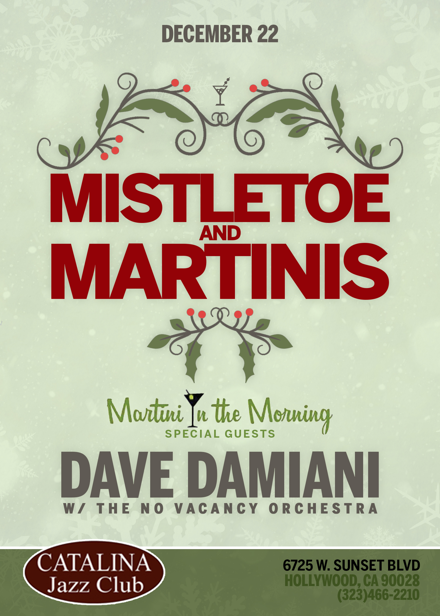 Mistletoe and Martinis Landau, Damiani & Friends - Hollywood, CA 