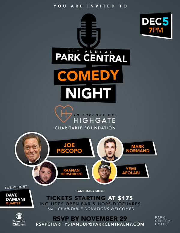 Park Central Comedy Night w/ Joe Piscopo