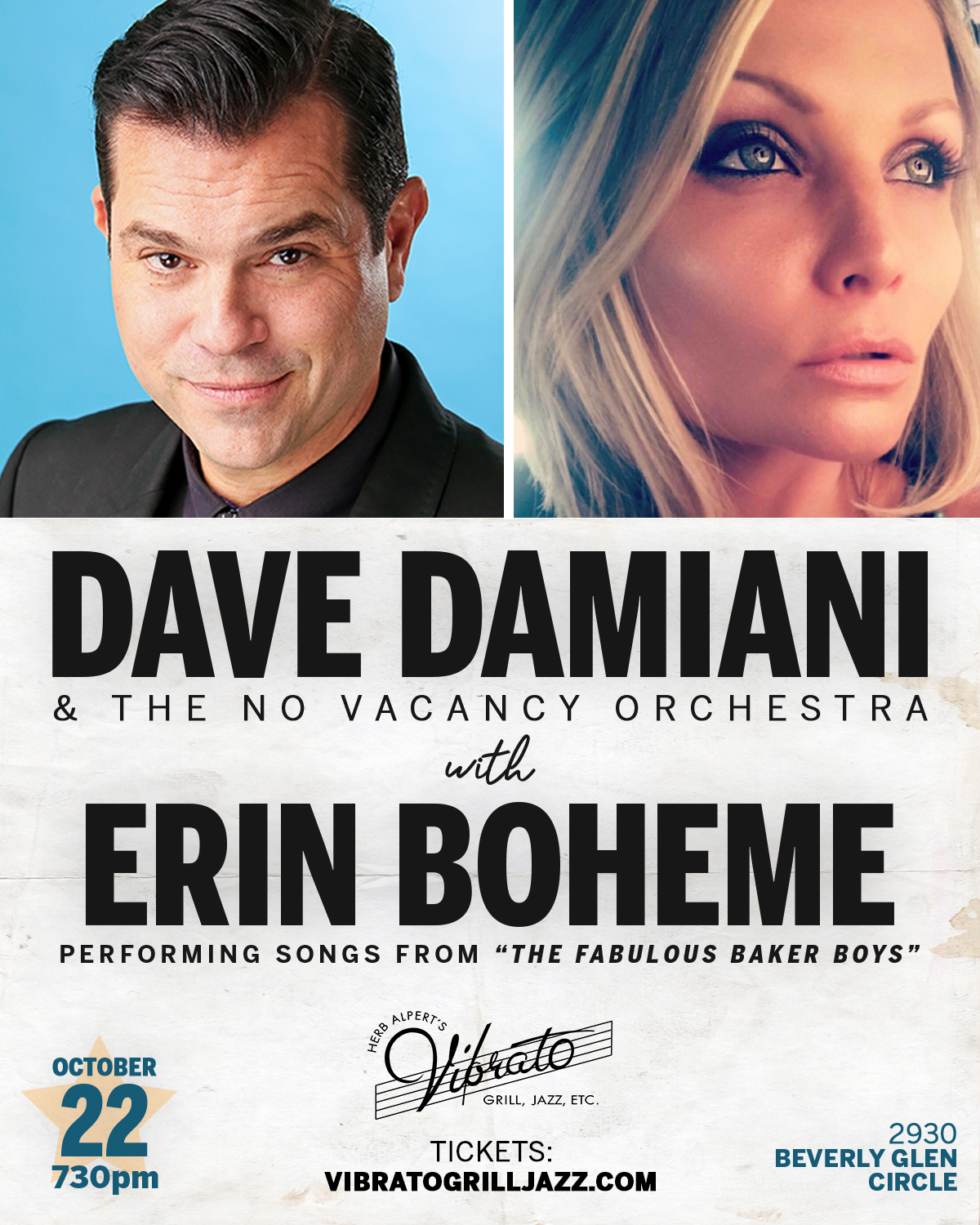 Dave Damiani w/ Erin Boheme - VIBRATO (Bel Air, CA)