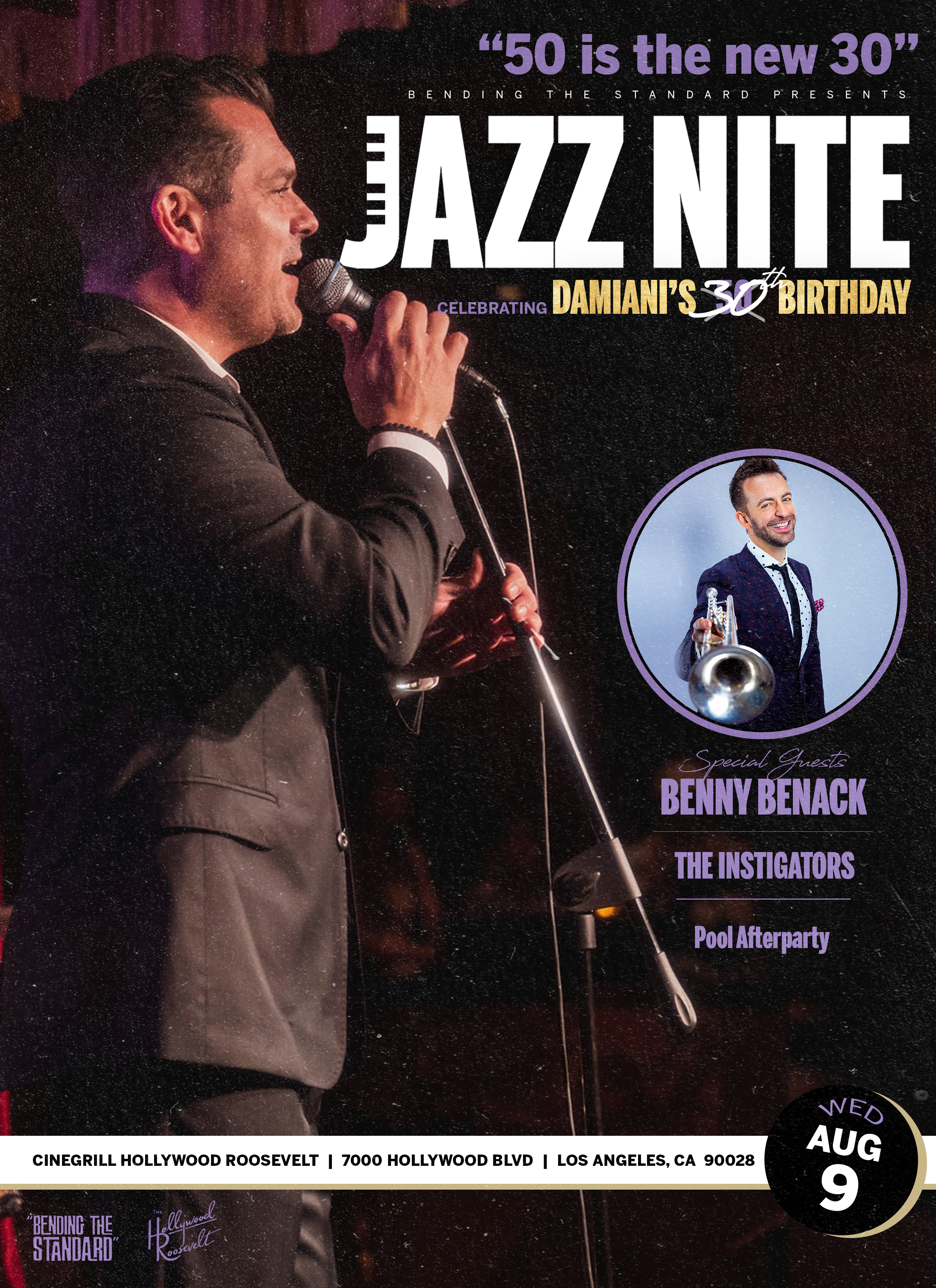 Damiani's West Coast BDAY JazzNite w/ Benny Benack - CINEGRILL HOLLYWOOD